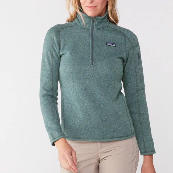 Patagonia Jackets & Blazers - Patagonia Better Sweater Quarter-Zip Fleece Pullover Nouveau Green Size XL
